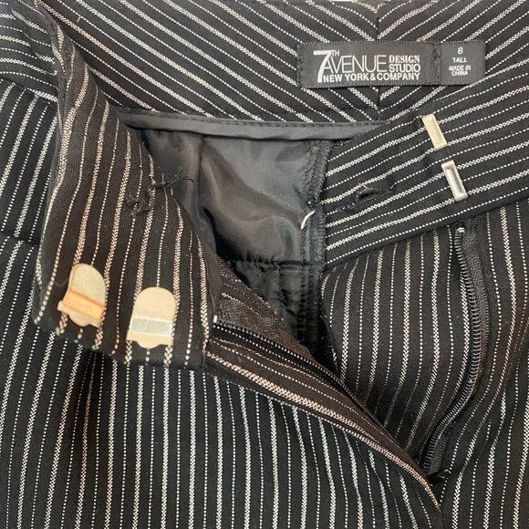 New York and Company 7th Avenue Design Studio Straight-leg Career Slacks-8 Tall - Picture 4 of 7